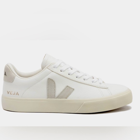 Veja Shoes - Veja Campo White Leather Sneakers